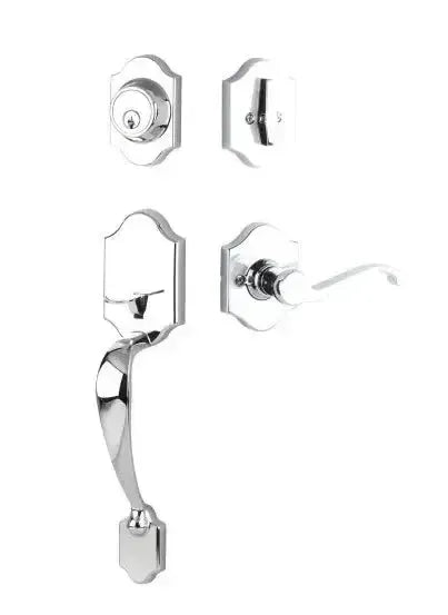 Yale Expressions Everly Single Cylinder Entry Set Farmington lever Right Handed — Cromo Pulido