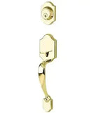 Yale Expressions Everly Single Cylinder Exterior Entry Set, Kwikset keyway — Latón Pulido