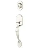 Yale Expressions Everly Single Cylinder Exterior Entry Set, Kwikset keyway — Níquel Satinado