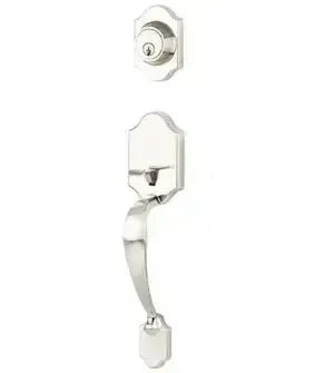 Yale Expressions Everly Single Cylinder Exterior Entry Set, Kwikset keyway — Níquel Satinado
