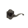 Yale Expressions Everly rosette with Keyed Farmington lever, Kwikset keyway — Bronce Aceitado