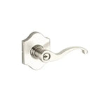 Yale Expressions Everly rosette with Keyed Farmington lever, Kwikset keyway — Níquel Satinado