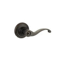 Yale Expressions Maguire rosette with Keyed Farmington lever, Kwikset keyway — Bronce Aceitado