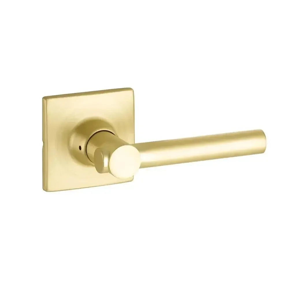 Yale Expressions Marcel rosette with Keyed Holden lever — Latón Satinado