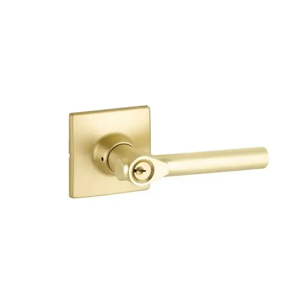 Yale Expressions Marcel rosette with Keyed Holden lever — Latón Satinado