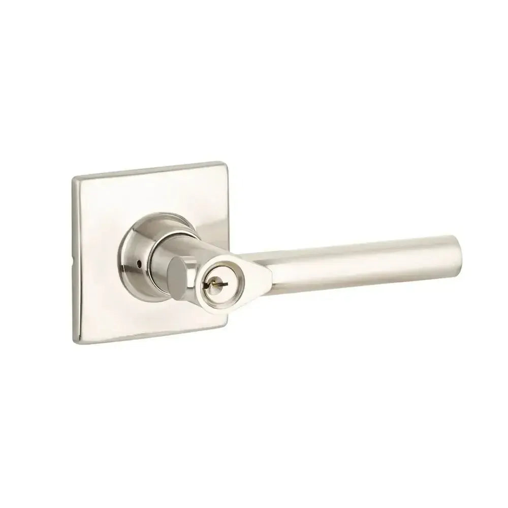 Yale Expressions Marcel rosette with Keyed Holden lever, Weiser keyway — Níquel Satinado