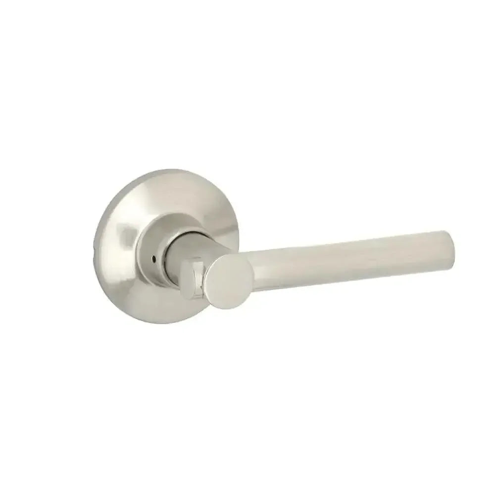 Yale Expressions Owen rosette with Keyed Holden lever, Weiser keyway — Níquel Satinado