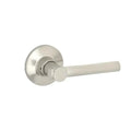 Yale Expressions Owen rosette with Keyed Holden lever, Kwikset keyway — Níquel Satinado
