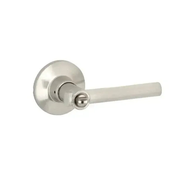 Yale Expressions Owen rosette with Keyed Holden lever, Weiser keyway — Níquel Satinado