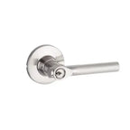 Yale Expressions Owen rosette with Keyed Holden lever, Weiser keyway — Níquel Satinado