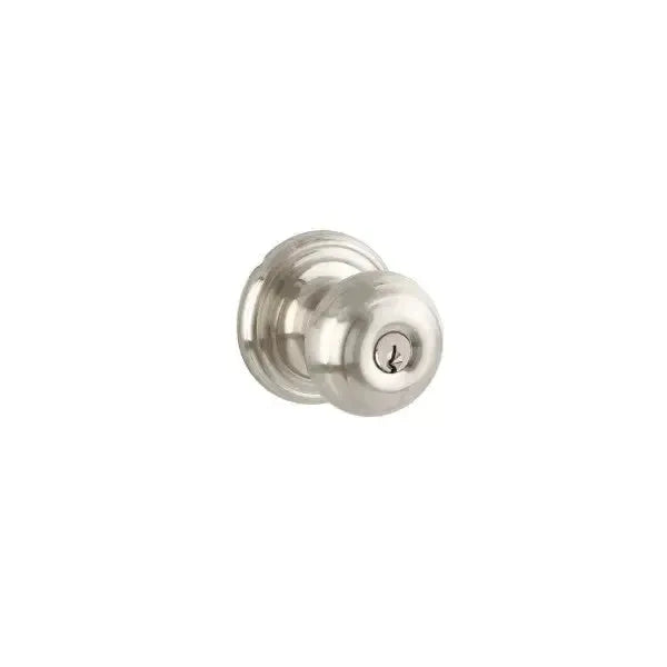 Yale Expressions Maguire rosette with Dummy Lewiston knob — Níquel Satinado