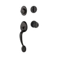 Yale Expressions Maguire Single Cylinder Entry Set Lewiston knob, Kwikset keyway — Bronce Aceitado