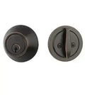 Yale Expressions Maguire Single Cylinder Deadbolt, Kwikset keyway — Bronce Aceitado