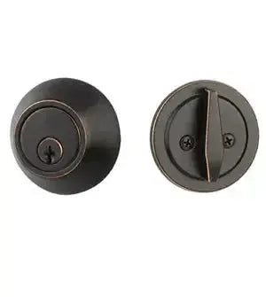 Yale Expressions Maguire Single Cylinder Deadbolt, Weiser keyway — Bronce Aceitado