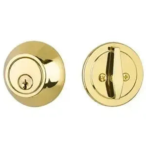 Yale Expressions Maguire Single Cylinder Deadbolt, Weiser keyway — Latón Pulido