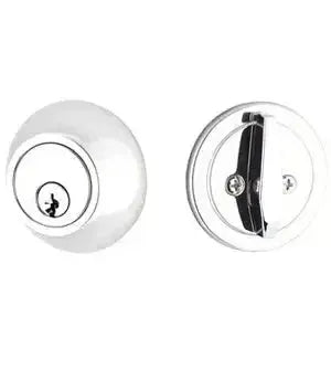 Yale Expressions Maguire Single Cylinder Deadbolt, Kwikset keyway — Cromo Pulido