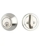 Yale Expressions Maguire Single Cylinder Deadbolt, Weiser keyway — Níquel Satinado