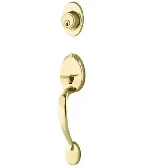 Yale Expressions Maguire Single Cylinder Exterior Entry Set, Weiser keyway — Latón Pulido