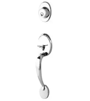 Yale Expressions Maguire Single Cylinder Exterior Entry Set, Kwikset keyway — Cromo Pulido