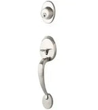 Yale Expressions Maguire Single Cylinder Exterior Entry Set, Weiser keyway — Níquel Satinado