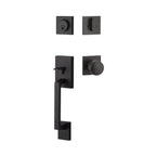 Yale Expressions Marcel Single Cylinder Entry Set with Dylan knob, Weiser keyway — Negro Mate