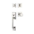 Yale Expressions Marcel Single Cylinder Entry Set with Dylan knob — Níquel Satinado