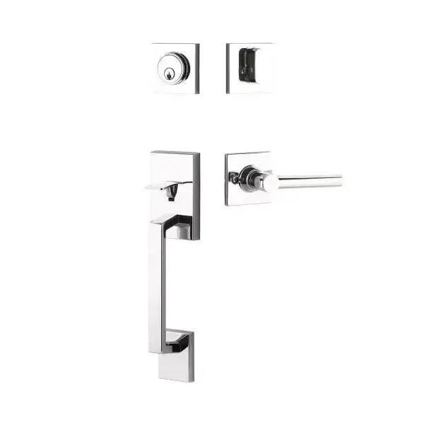 Yale Expressions Marcel Single Cylinder Entry Set with Holden lever, Weiser keyway — Cromo Pulido