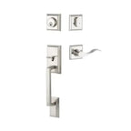 Yale Expressions Marcel Single Cylinder Entry Set with Holden lever, Weiser keyway — Níquel Satinado