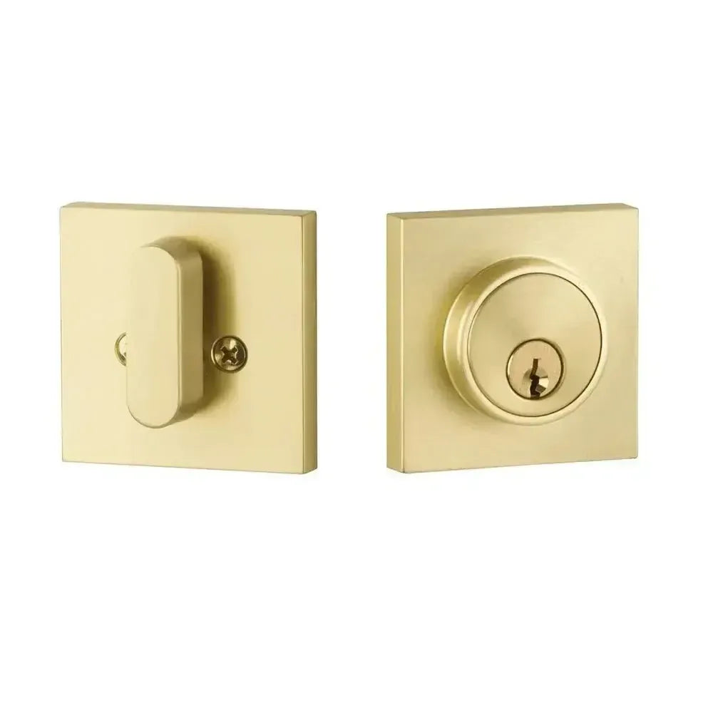 Yale Expressions Marcel Single Cylinder Deadbolt — Latón Satinado