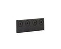 Yale Expressions Barn Door Flat Track Multiple Track Connecting Adaptor — Negro