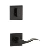 Yale Expressions Interior Trim Pack for Yale Ellington Entryset with Brunswick lever Right Handed — Negro Mate
