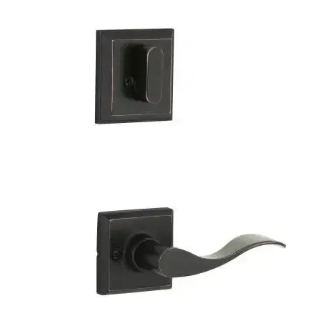 Yale Expressions Interior Trim Pack for Yale Ellington Entryset with Brunswick lever Left Handed — Bronce Aceitado