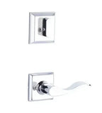 Yale Expressions Interior Trim Pack for Yale Ellington Entryset with Brunswick lever Right Handed — Cromo Pulido