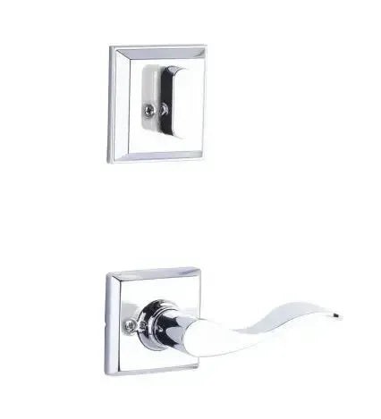 Yale Expressions Interior Trim Pack for Yale Ellington Entryset with Brunswick lever Right Handed — Cromo Pulido