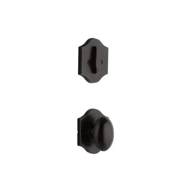 Yale Expressions Interior Trim Pack for Yale Everly Entryset with Auburn knob — Bronce Aceitado