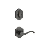 Yale Expressions Interior Trim Pack for Yale Everly Entryset with Farmington lever Left Handed — Bronce Aceitado
