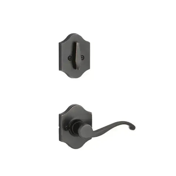 Yale Expressions Interior Trim Pack for Yale Everly Entryset with Farmington lever Left Handed — Bronce Aceitado