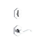 Yale Expressions Interior Trim Pack for Yale Everly Entryset with Farmington lever Right Handed — Cromo Pulido