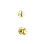 Yale Expressions Interior Trim Pack for Yale Maguire Entryset with Lewiston knob — Latón Pulido