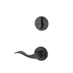 Yale Expressions Interior Trim Pack for Yale Maguire Entryset with Brunswick lever Left Handed — Negro Mate