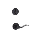 Yale Expressions Interior Trim Pack for Yale Maguire Entryset with Brunswick lever Left Handed — Bronce Aceitado