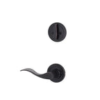 Yale Expressions Interior Trim Pack for Yale Maguire Entryset with Brunswick lever Left Handed — Bronce Aceitado