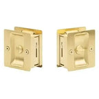 Yale Expressions Square Passage Pocket Door Lock — Latón Satinado