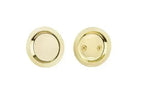 Yale Expressions Round Privacy Tubular Pocket Door Lock — Latón Pulido