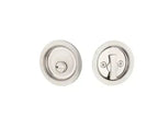Yale Expressions Round Privacy Tubular Pocket Door Lock — Níquel Satinado
