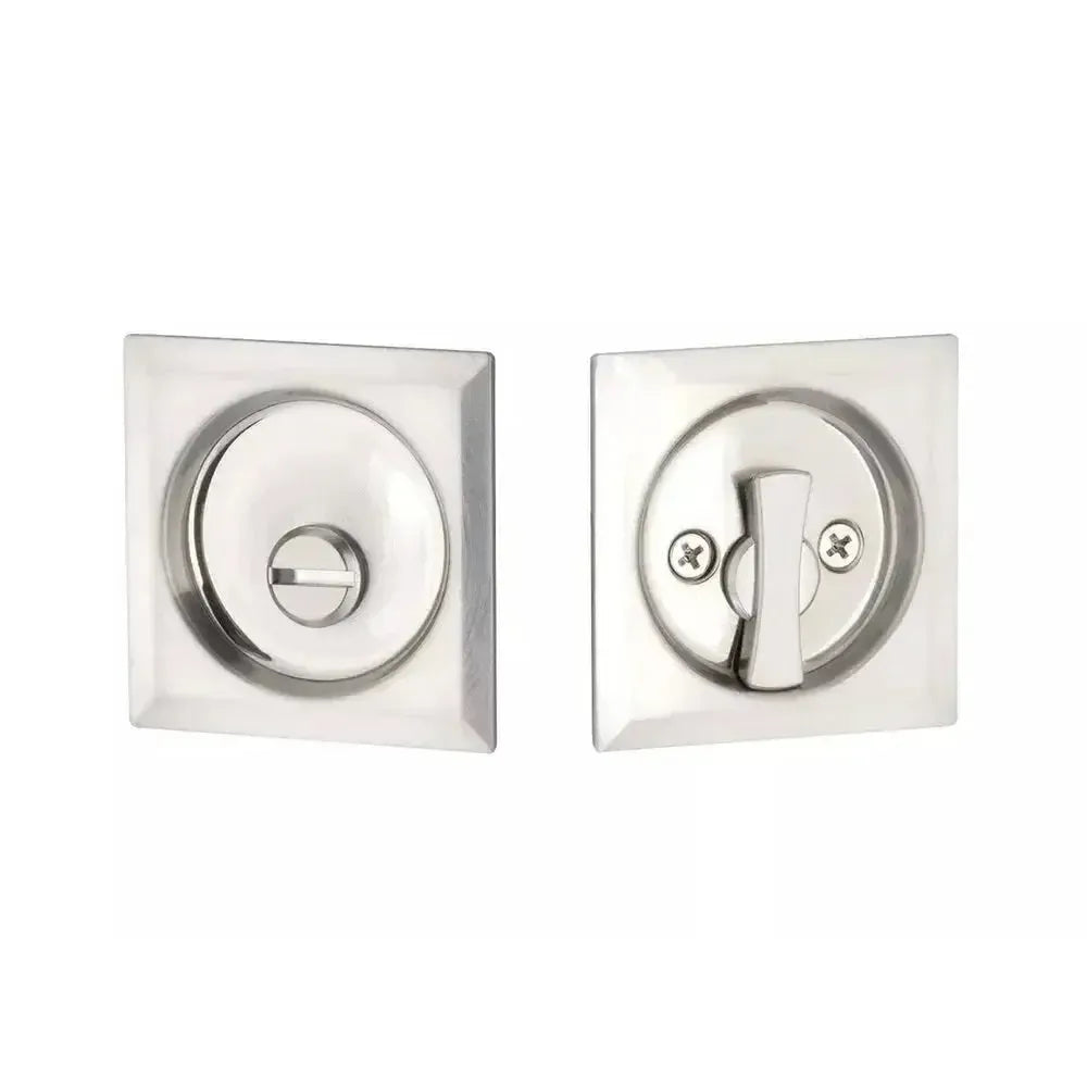 Yale Expressions Square Privacy Tubular Pocket Door Lock — Níquel Satinado