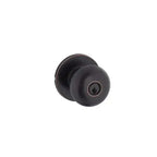 Yale Expressions Owen rosette with Keyed Walker knob, Weiser keyway — Bronce Aceitado
