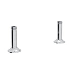 Rohl Georgian Era Uniones Rectas de Cubierta para Mezcladora Tipo Puente - Cromo Pulido