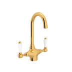 Rohl San Julio Mezcladora de Bar y Preparación de Dos Manijas Acqui - Latón Italiano