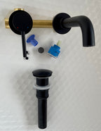 Cassia Grifo De Baño Para Pared+Drenaje+Aireador Extra+Cartucho extra+ Llave Aireador